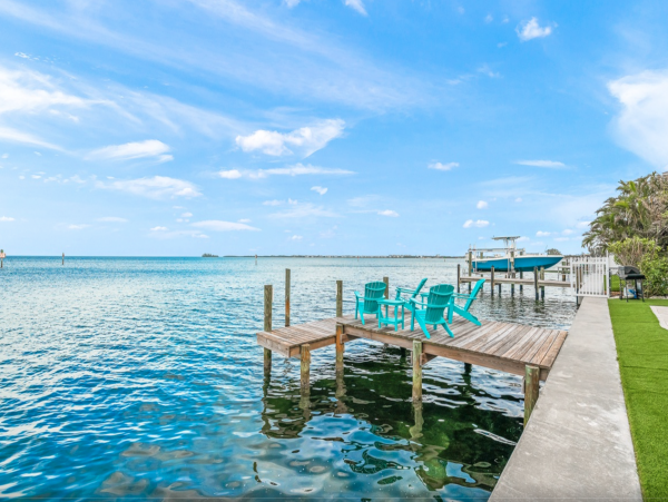 Anna Maria Direct Bay Front Luxury Vacation Home - Boat Dock